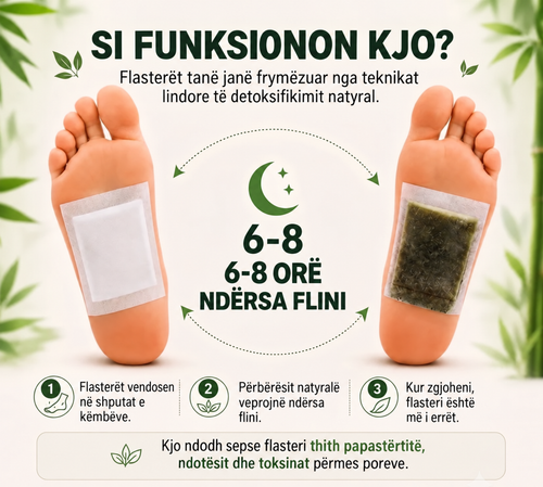 2+1 FALAS – Flasterë Kinoki Detox për pastrimin e trupit dhe rifreskimin e energjisë (30 COPË)